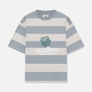 Boy Grey Striped T-Shirt
