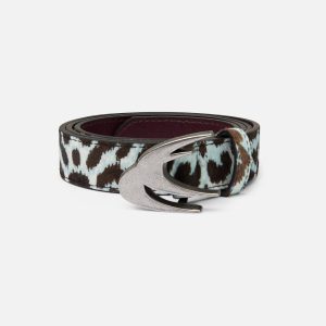 White Leopard Belt
