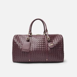 Country Burgundy Duffle Bag