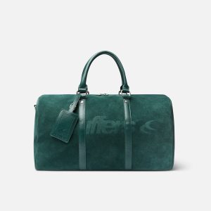 Suede Green Duffle Bag