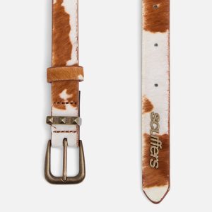 Bandit Cow Brown Double Belt