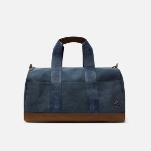 Canvas Navy Duffle Bag