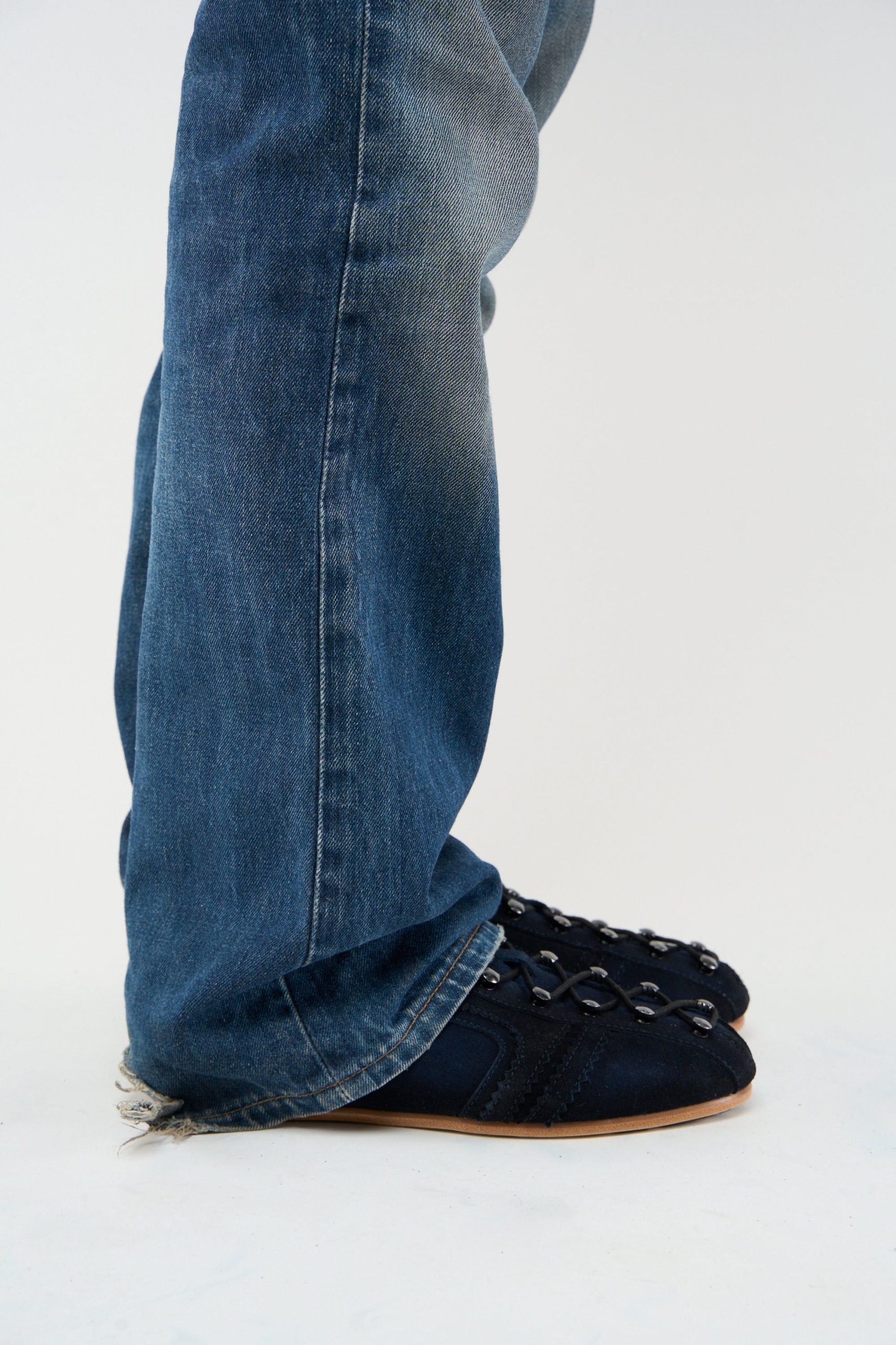 Iconic Navy Suede Boots - Image 9