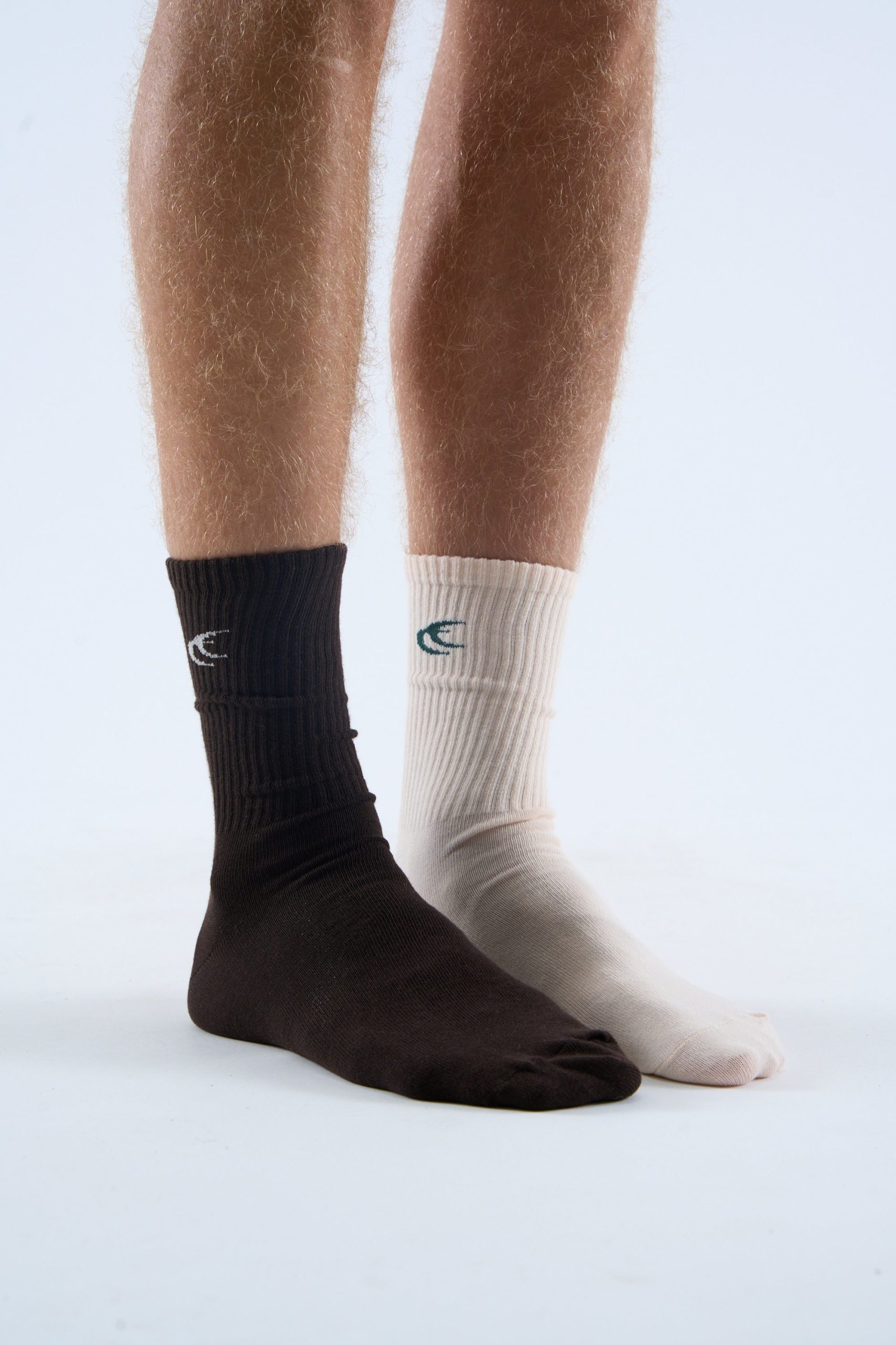 Iconic Brown & Ecru Socks - Image 4