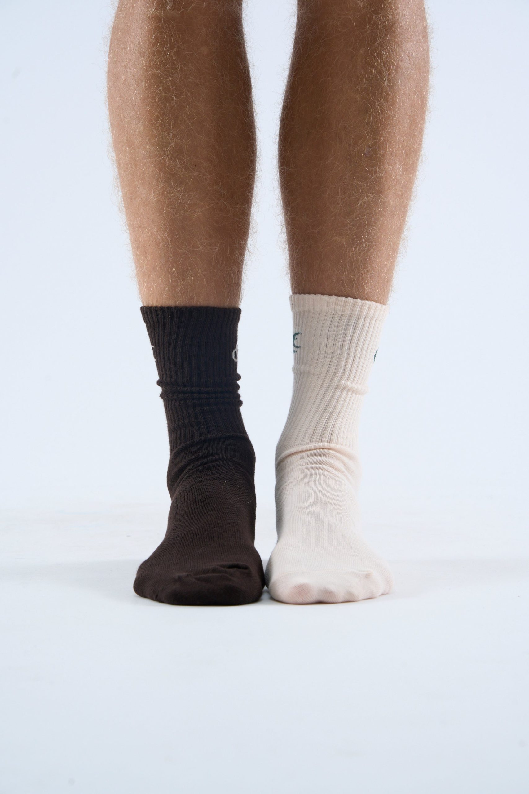 Iconic Brown & Ecru Socks - Image 6