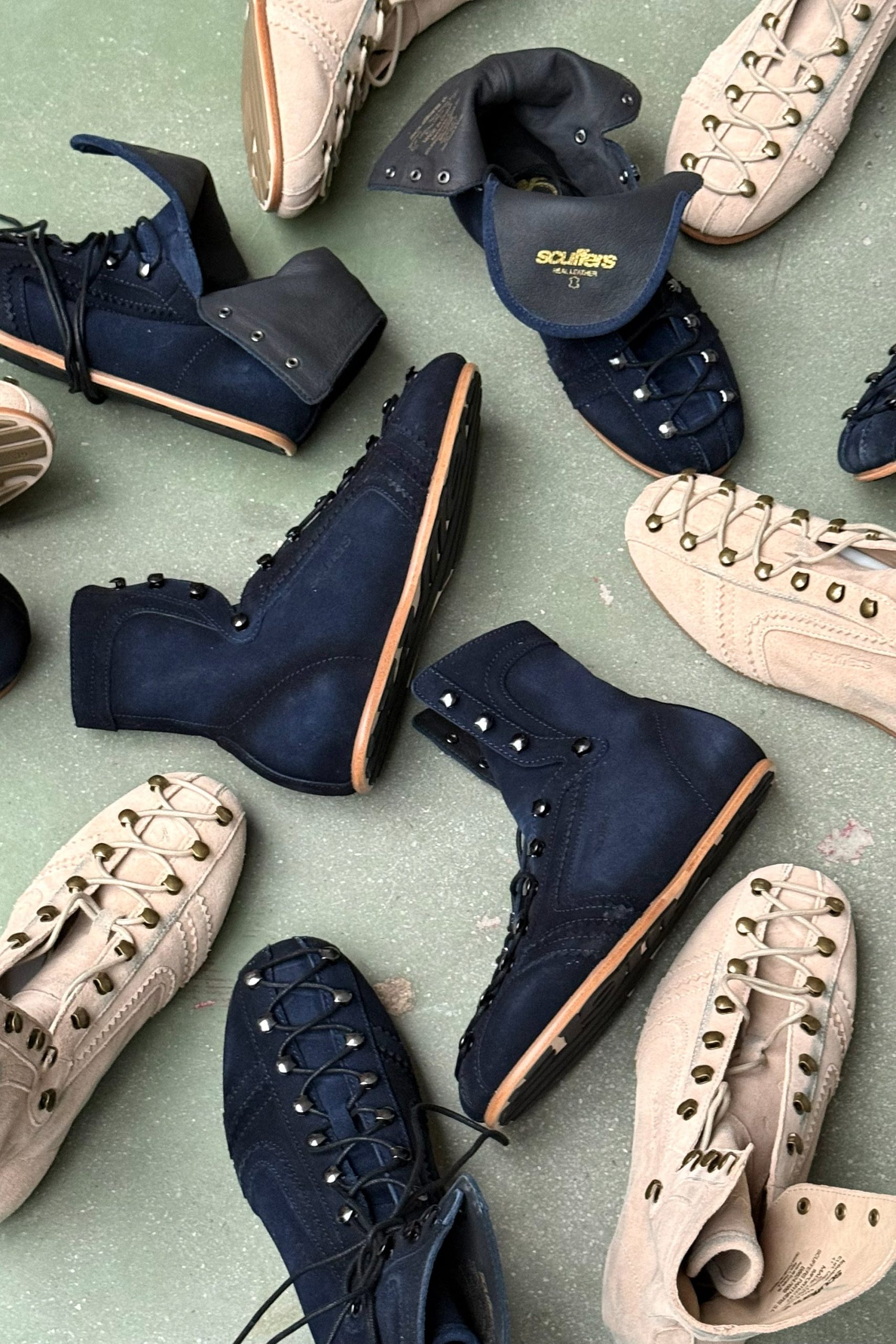 Iconic Navy Suede Boots - Image 12