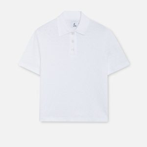 Openwork White Polo