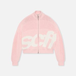SCFF Pink Knit Zipper